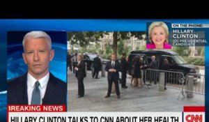 Hillary Clinton affirme sur CNN ne pas s'être évanouie