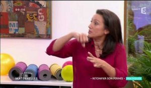Les maternelles, France 5, : Agathe Lecaron contracte son anus en direct
