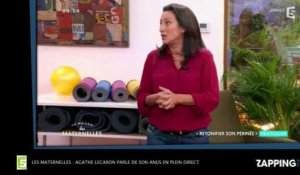 Les Maternelles :  Agathe Lecaron parle de son anus en plein direct (Vidéo)