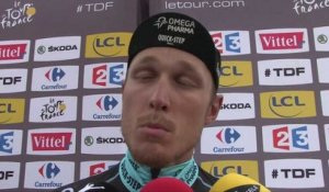 Tour de France 2014 - Etape 7 - Matteo Trentin le vainqueur du jour tout heureux