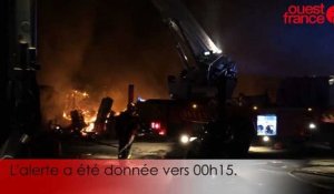 Saint-Brice-en-Coglès : un violent incendie ravage les ateliers municipaux