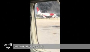 Floride : 15 blessés dans l'incendie d'un avion sur le tarmac