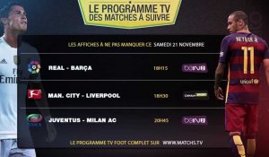 Clasico Real Madrid - FC Barcelone au programme 