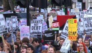 Londres: les étudiants manifestent pour la gratuité des études