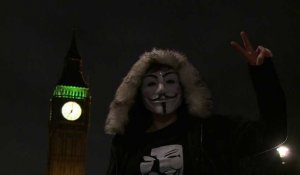 Londres: marche anti-capitaliste des "millions de masques"