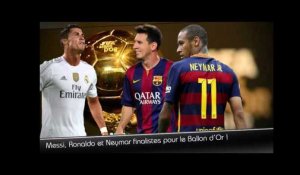 Ballon d'Or : Neymar finaliste avec Messi et Ronaldo !