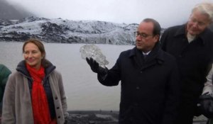 COP21:Hollande sur le cercle arctique espère un accord ambitieux