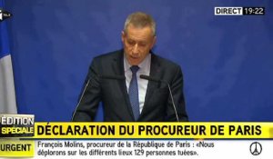 Attaques à Paris : le procureur de la République retrace l'intégralité des événements