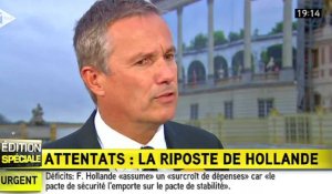 Nicolas Dupont-Aignan évoque des "demi-mesures" après le discours de François Hollande