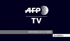 AFP - Le JT, 2ème édition du mercredi 28 octobre