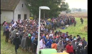 L'afflux de migrants en Slovénie, à travers les télés