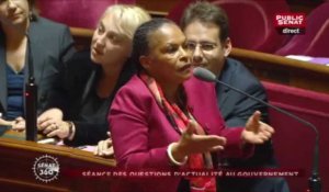 Quand Christiane Taubira tacle le sénateur FN David  Rachline 