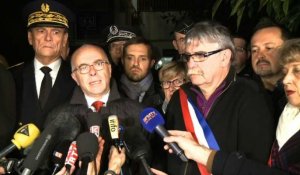 Moirans: Bernard Cazeneuve venu féliciter les forces de l'ordre