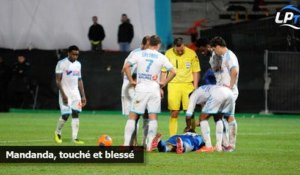 Mandanda, touché et blessé