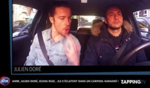 Julien Doré, Amir, Karine Ferri et Olivia Ruiz : découvrez leur Carpool Karaoké déjanté ! (Vidéo)