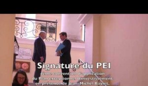 Visite de Jean-Michel Baylet et signature du PEI