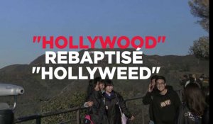 Los Angeles : le panneau "Hollywood" s'est transformée en "Hollyweed"
