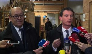 Manuel Valls en Bretagne soutenu par Jean-Yves Le Drian