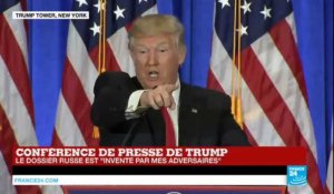 REPLAY - Conférence de presse houleuse du président élu Donald Trump