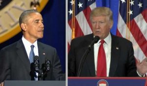 Obama vs Trump: deux discours, deux ambiances, deux présidents