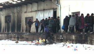 À Belgrade les migrants souffrent du froid intense