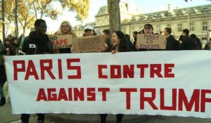 Manifestation anti-Trump à Paris