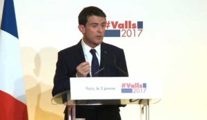 Primaire de la gauche : Valls présente son projet
