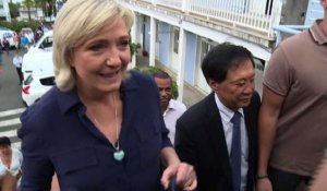 Victoire de Fillon: réaction de Marine Le Pen à la Réunion