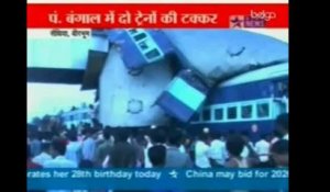 Collision mortelle entre deux trains en Inde