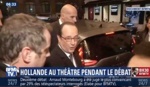 Pendant le débat de la gauche, Hollande était au théâtre pour voir Drucker - ZAPPING ACTU DU 16/01/2017