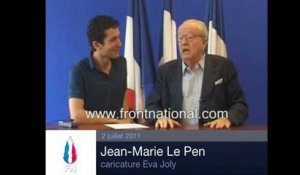 ‪Politizap : Jean-Marie Le Pen imite Eva Joly‬‏