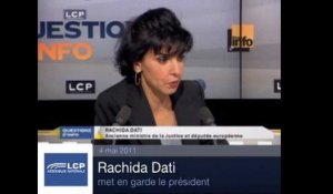 Rachida Dati : «Sarkozy risque de se faire engueuler»
