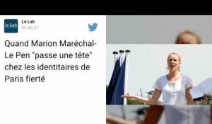 Marion Maréchal-Le Pen en visite chez les identitaires de Paris fierté