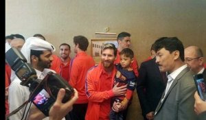 "L'enfant au sac en plastique" a finalement rencontré Messi