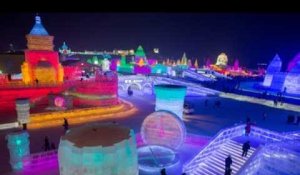 Le festival international de sculptures sur glace d'Harbin, en 42 secondes