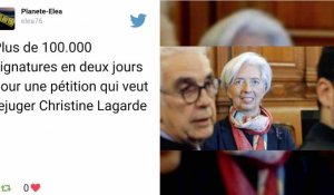 Arbitrage Tapie: Près de 120.000 signatures pour réclamer un nouveau procès pour Christine Lagarde