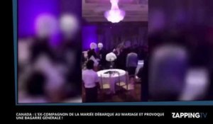 L'ex de la mariée dévoile des photos compromettantes et déclenche une violente bagarre (Vidéo)