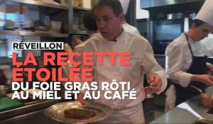 La recette du "foie gras rôti au miel et au café" du chef de la Tour d'Argent 