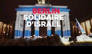 Berlin : la Porte de Brandebourg allumée aux couleurs d'Israël