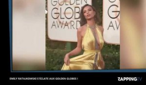 Emily Ratajkowski ultra sexy s'éclate et dévoile sa culotte aux Golden Globes 2017 (Vidéo)