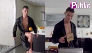 Vidéo : Cristiano Ronaldo quasi nu pour préparer son petit déjeuner !