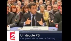 Un député s'attaque à la syntaxe de Sarkozy