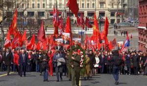 Russie : des communistes rendent hommage à Lénine à Moscou