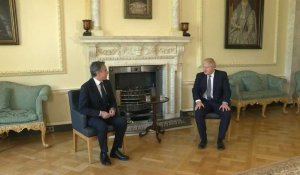 G7: le Premier ministre britannique Boris Johnson rencontre Antony Blinken au 10 Downing Street