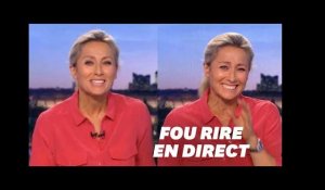 Le fou rire d'Anne-Sophie Lapix en plein journal télévisé