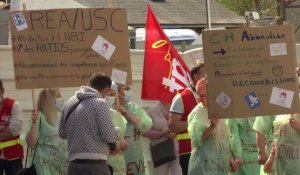 Abbeville : les soignants du service réanimation du Centre Hospitalier en grève