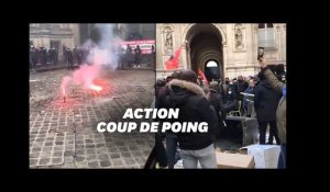 Pourquoi des éboueurs et des égoutiers de Paris ont envahi la cour de l'Hôtel de Ville