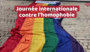 Rassemblement contre l'homophobie à Amiens le 17 mai