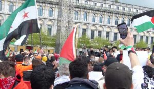  Rassemblement en soutien aux Palestiniens à Liège