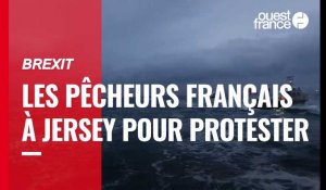 VIDÉO. Brexit : plus de cinquante bateaux de pêche français protestent à Jersey